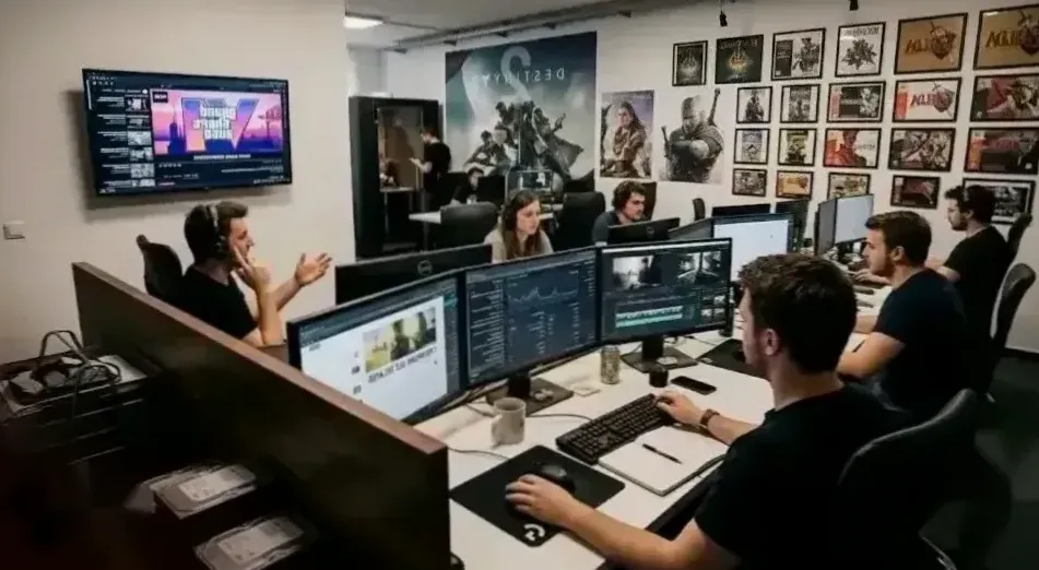Telewizor CRT z uruchomioną grą retro